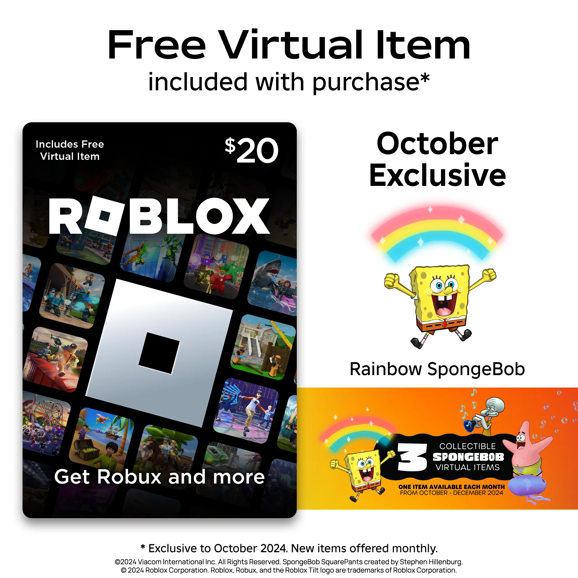 20-minute Roblox gift card